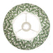 30cm Tapered cylinder Lamp Shade - Cotswold green fabric - Pleated Zigzag Handcrafted Light