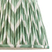 2 PACK 35cm Tapered cylinder Lamp Shade - Cotswold green fabric - Pleated Zigzag Handcrafted Light