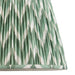 40cm Tapered cylinder Lamp Shade - Cotswold green fabric - Pleated Zigzag Handcrafted Light
