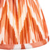 16cm Tapered cylinder Lamp Shade - Apricot orange fabric - Pleated Zigzag Handcrafted Light