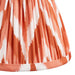 16cm Tapered cylinder Lamp Shade - Apricot orange fabric - Pleated Zigzag Handcrafted Light