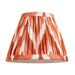 2 PACK 16cm Tapered cylinder Lamp Shade - Apricot orange fabric - Pleated Zigzag Handcrafted Light