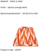 2 PACK 20cm Tapered cylinder Lamp Shade - Apricot orange fabric - Pleated Zigzag Handcrafted Light
