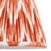 20cm Tapered cylinder Lamp Shade - Apricot orange fabric - Pleated Zigzag Handcrafted Light