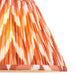 30cm Tapered cylinder Lamp Shade - Apricot orange fabric - Pleated Zigzag Handcrafted Light