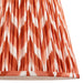35cm Tapered cylinder Lamp Shade - Apricot orange fabric - Pleated Zigzag Handcrafted Light