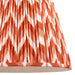 40cm Tapered cylinder Lamp Shade - Apricot orange fabric - Pleated Zigzag Handcrafted Light