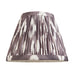 2 PACK 16cm Tapered cylinder Lamp Shade - Pearl grey fabric - Pleated Spot Handcrafted Light