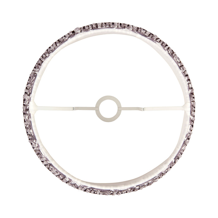 2 PACK 40cm Tapered cylinder Lamp Shade - Pearl grey fabric - Pleated Spot Handcrafted Light