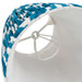 2 PACK 16cm Tapered cylinder Lamp Shade - Marlin blue fabric - Pleated Spot Handcrafted Light
