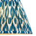 25cm Tapered cylinder Lamp Shade - Marlin blue fabric - Pleated Spot Handcrafted Light