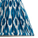 25cm Tapered cylinder Lamp Shade - Marlin blue fabric - Pleated Spot Handcrafted Light
