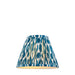 25cm Tapered cylinder Lamp Shade - Marlin blue fabric - Pleated Spot Handcrafted Light