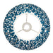 30cm Tapered cylinder Lamp Shade - Marlin blue fabric - Pleated Spot Handcrafted Light