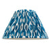 2 PACK 30cm Tapered cylinder Lamp Shade - Marlin blue fabric - Pleated Spot Handcrafted Light