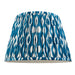 35cm Tapered cylinder Lamp Shade - Marlin blue fabric - Pleated Spot Handcrafted Light