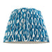 40cm Tapered cylinder Lamp Shade - Marlin blue fabric - Pleated Spot Handcrafted Light