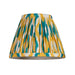 2 PACK 16cm Tapered cylinder Lamp Shade - Yellow & jade - Pleated Spot Handcrafted Light
