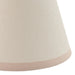 2 PACK 16cm Tapered cylinder Lamp Shade - Vintage white & almond white fabric Light