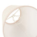 16cm Tapered cylinder Lamp Shade - Vintage white & almond white fabric Light