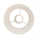 20cm Tapered cylinder Lamp Shade - Vintage white & almond white fabric Light