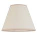 2 PACK 25cm Tapered cylinder Lamp Shade - Vintage white & almond white fabric Light
