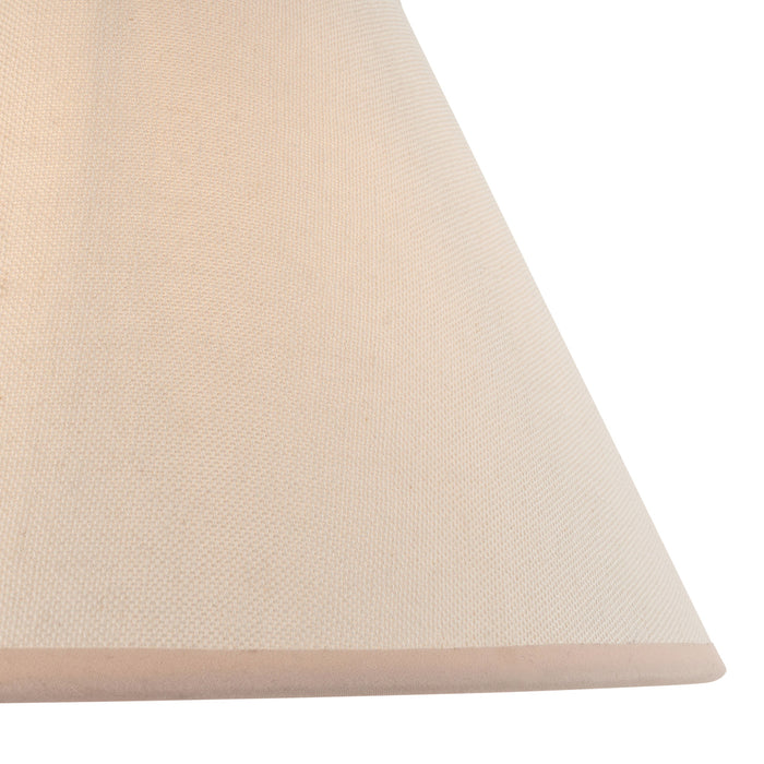 2 PACK 30cm Tapered cylinder Lamp Shade - Vintage white & almond white fabric Light