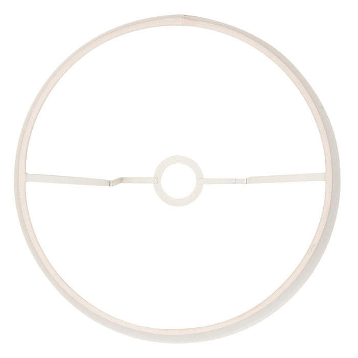 40cm Tapered cylinder Lamp Shade - Vintage white & almond white fabric Light