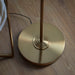 2 PACK 1500mm Tall Floor Lamp - Vintage brass & natural linen - 10W LED E27