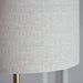 2 PACK 1500mm Tall Floor Lamp - Vintage brass & natural linen - 10W LED E27
