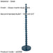 1327mm Tall Floor Lamp - Gloss marlin blue paint - 10W LED E27