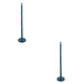 2 PACK 1327mm Tall Floor Lamp - Gloss marlin blue paint - 10W LED E27