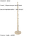 1327mm Tall Floor Lamp - Gloss almond white paint - 10W LED E27