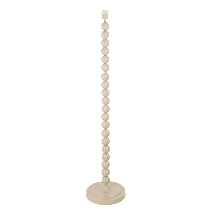 1327mm Tall Floor Lamp - Gloss almond white paint - 10W LED E27
