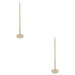 2 PACK 1327mm Tall Floor Lamp - Gloss almond white paint - 10W LED E27