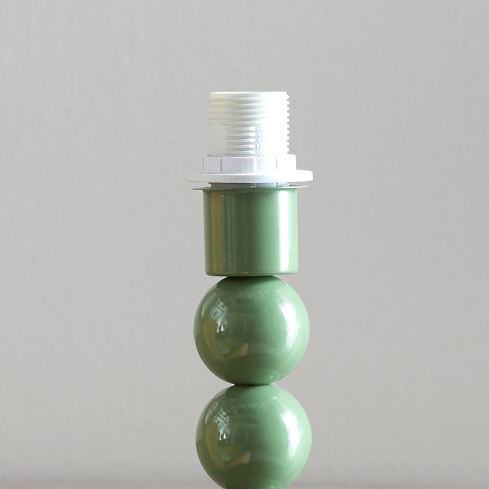 Table Lamp Base Only - Gloss Cotswold green paint - 7W LED E14