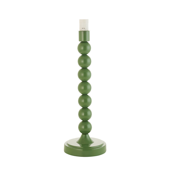 Table Lamp Base Only - Gloss Cotswold green paint - 7W LED E14