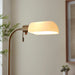 2 PACK 1400mm Tall Floor Lamp - Antique brass plate & opal glass - 10W LED E27