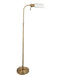 2 PACK 1400mm Tall Floor Lamp - Antique brass plate & opal glass - 10W LED E27