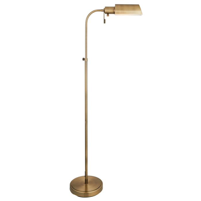 1400mm Tall Floor Lamp - Antique brass plate - 10W LED E27