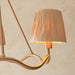 2 PACK Hanging Ceiling Pendant Light - Brushed aged brass plate & natural raffia - 3 x 6W LED E14