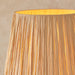 2 PACK 1500mm Tall Floor Lamp - Brushed aged brass plate & natural raffia - 10W LED E27
