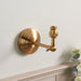2 PACK Dimmable Wall Light - Brushed aged brass plate - Reeded Rose Wing Arm Sconce - 7W B22 LED