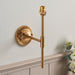 Dimmable Wall Light - Brushed aged brass plate - Classic T Bar Arm Sconce - 7W B22 LED