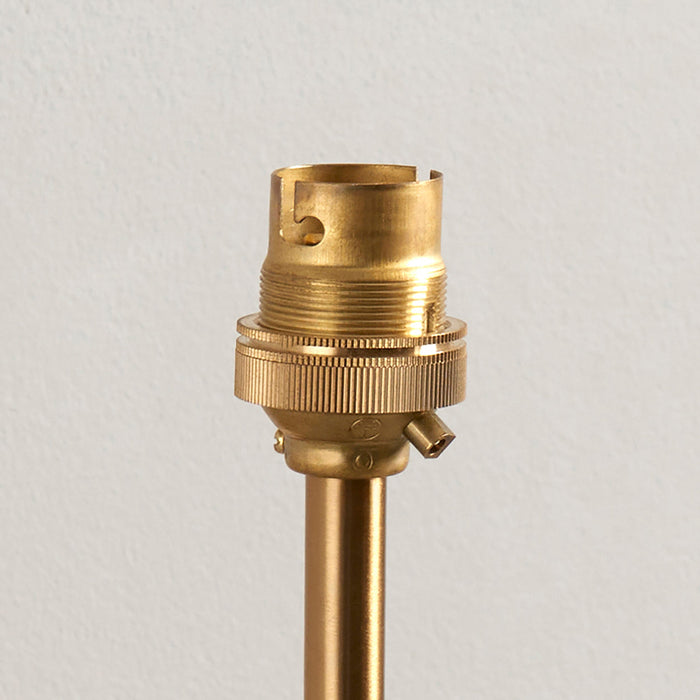 Dimmable Wall Light - Brushed aged brass plate - Classic T Bar Arm Sconce - 7W B22 LED