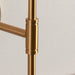 Dimmable Wall Light - Brushed aged brass plate - Classic T Bar Arm Sconce - 7W B22 LED