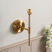 Dimmable Wall Light - Brushed aged brass plate - Step Rose T Bar Arm Sconce - 7W B22 LED