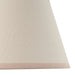 2 PACK Dimmable Wall Light - Brushed aged brass plate & vintage white fabric Shade - Elegant Curved Arm