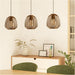 Stylish Modern Bronze Triple Pendant Ceiling Light for Indoor Spaces