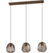 Stylish Modern Bronze Triple Pendant Ceiling Light for Indoor Spaces